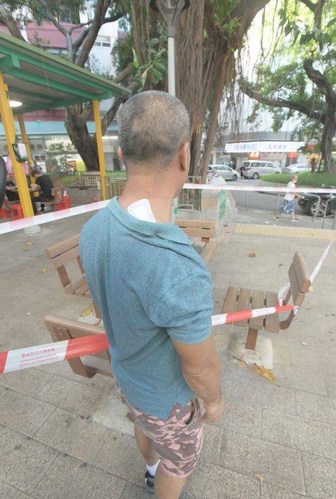 元朗米高榕樹塌枯枝兩男樹下捉旗被擊中傷