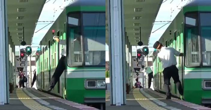 左右擺動同步 俏皮日本鐵路司機與列車長到底在做什麼