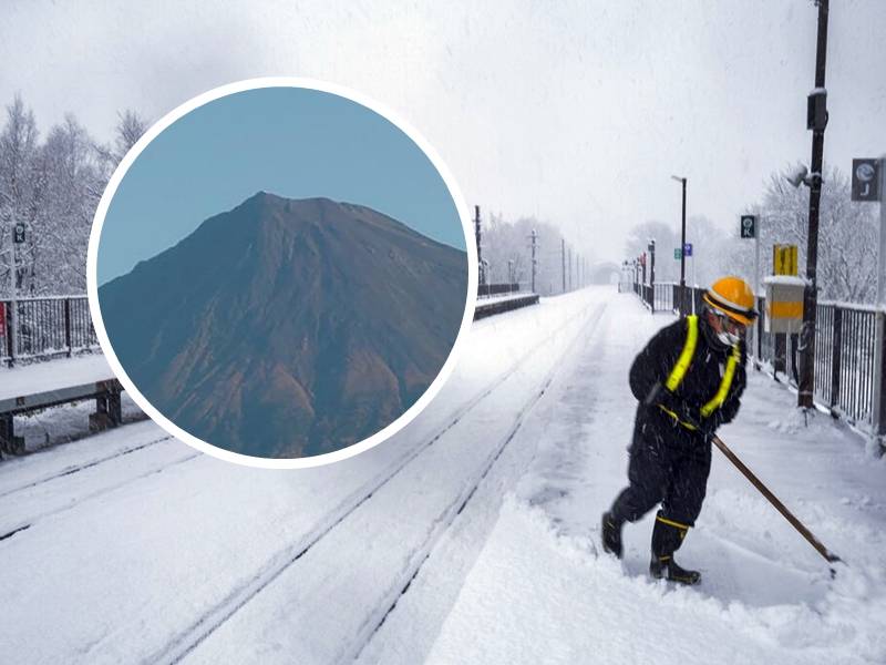 富士山冬日無積雪日本網民憂會有地震或火山爆發