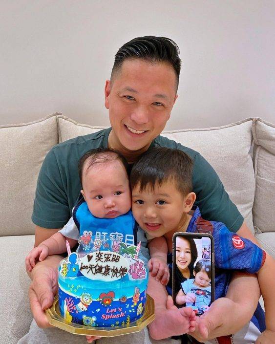 老公捩棄影全家福 胡杏兒視像慶祝孻仔出世百日