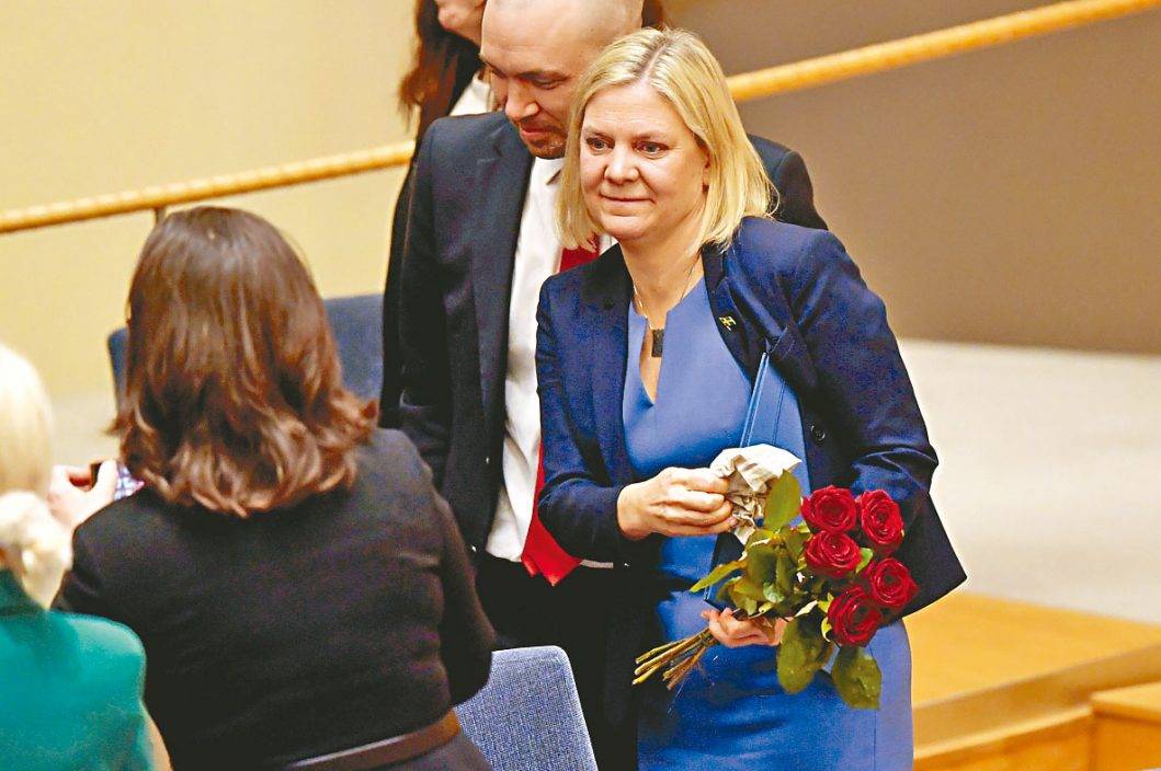 瑞典首位女首相誕生