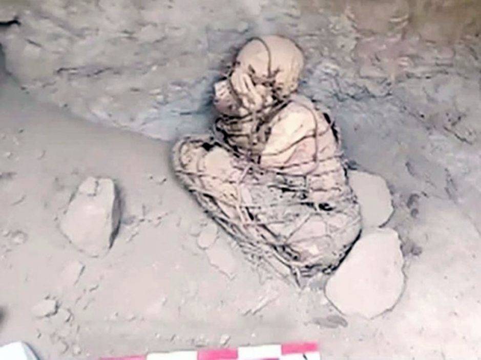 秘魯發現印加時期完整木乃伊 掩面綁繩造型獨特