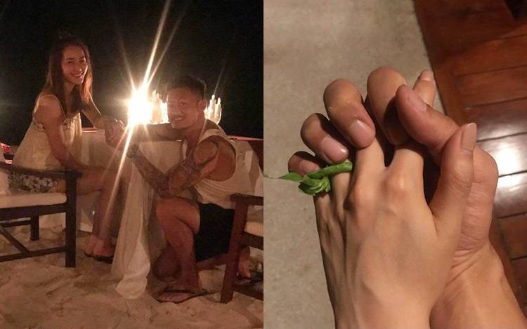 余文樂慶祝結婚4周年 自爆用手織草戒指單膝跪地求婚