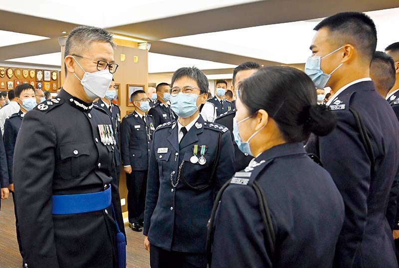 蕭澤頤勉勵警員 以同理心及專業精神贏取市民支持