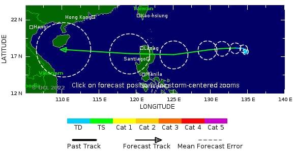 天文台：熱帶氣旋或形成中 美預報達颱風程度路徑或移向海南島
