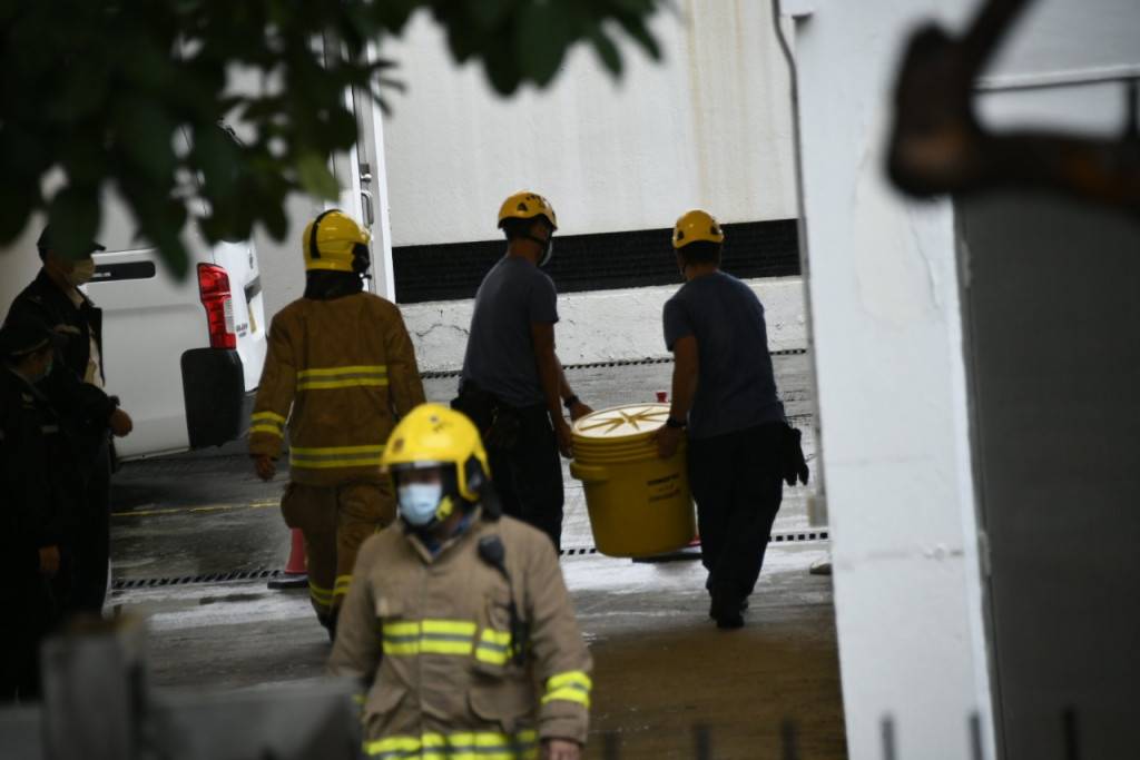 香港仔漁業及海事分處化學品洩漏 50人疏散