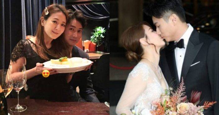 戴夢夢結婚一周年孖老公燭光晚餐放閃 戴夢夢結婚一周年孖老公燭光晚餐放閃