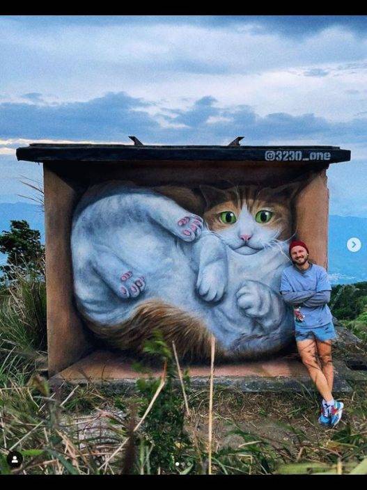 「貓屋」被毀 「光環貓」遭覆蓋  俄羅斯塗鴉藝術家Vladimir「第三貓」馬灣出世
