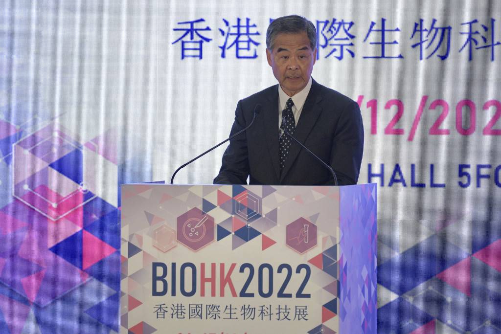 國際生物科技展會展舉行 梁振英：生物科技發展關乎香港關乎國家