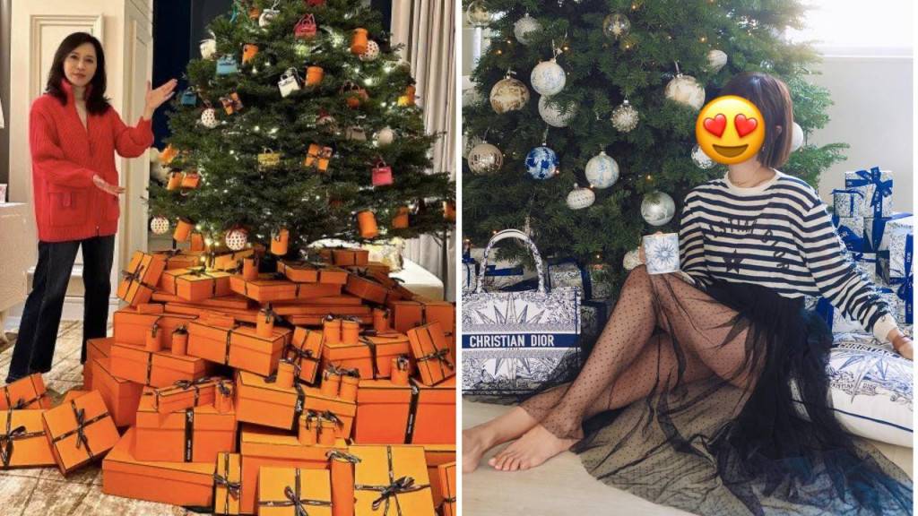 20棵明星聖誕樹大晒冷   顧紀筠用Hermès盒佈置最奢華  葉翠翠透明款最有特色
