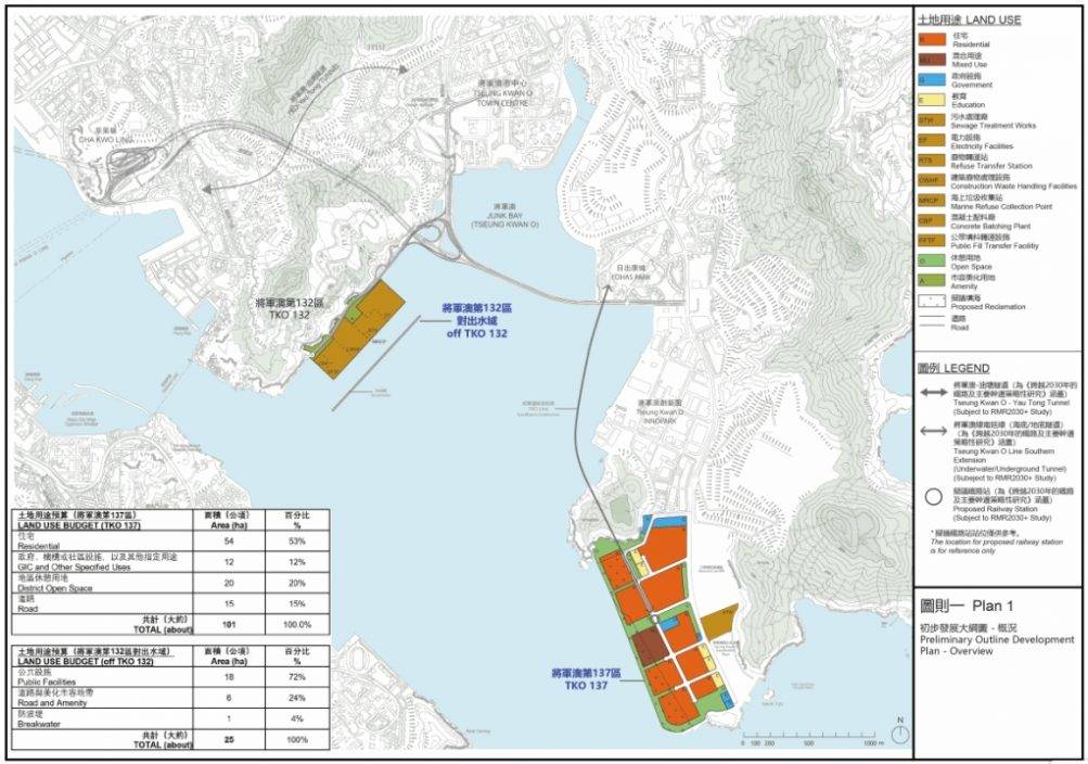 將軍澳137區發展大綱公布 擬建新社區供5萬單位 最快2023年入伙