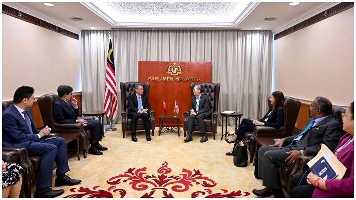 陳茂波與馬來西亞與副總理會面 介紹香港發展機遇 晚上轉抵新加坡