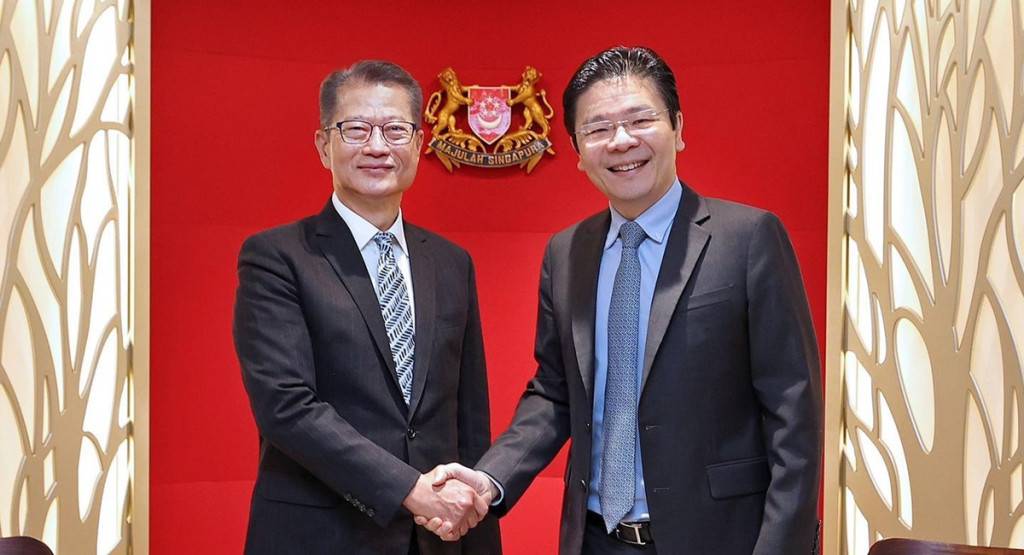 星副總理兼財長與陳茂波會面 期待兩地加強合作